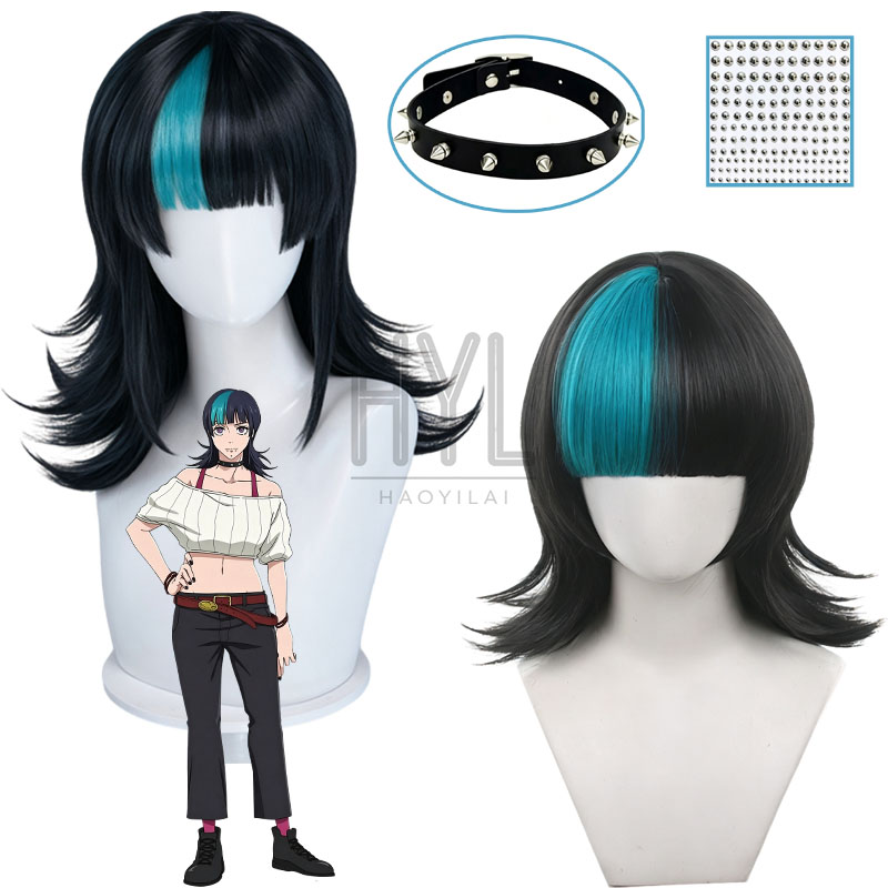 Anime Cosplay Blue Hair - 애니메이션 키라라 호시 코스프레 가발 블랙