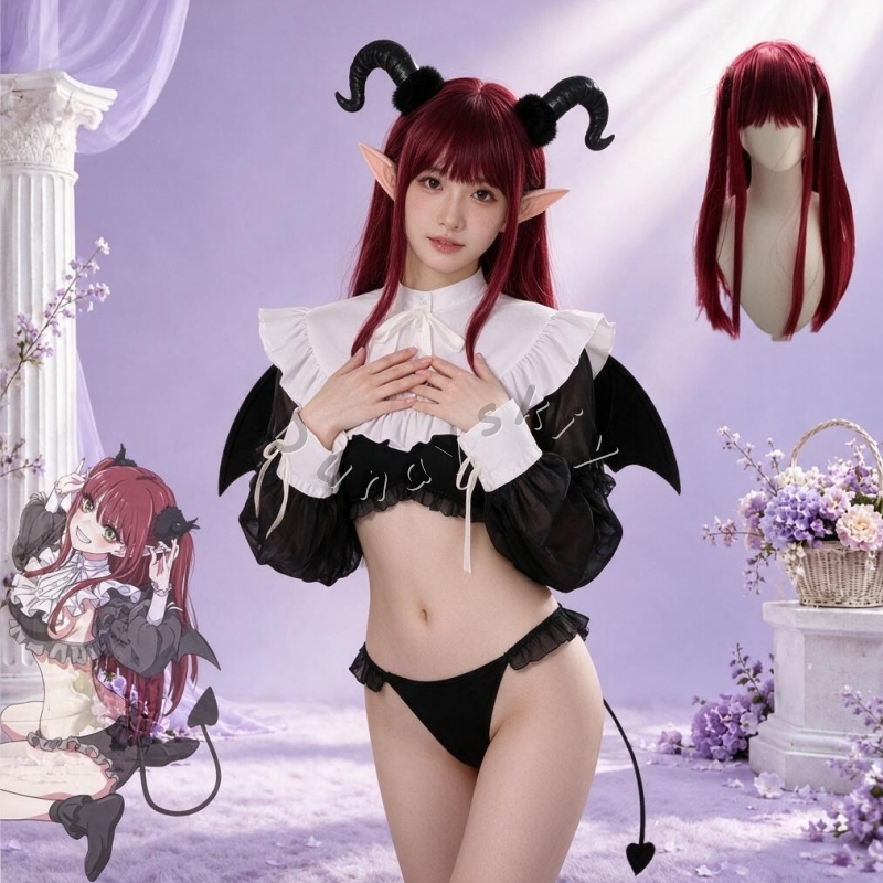 Kitagawa Anime Cosplay - 리즈 코스프레, 할로윈 토끼 악마, 마린