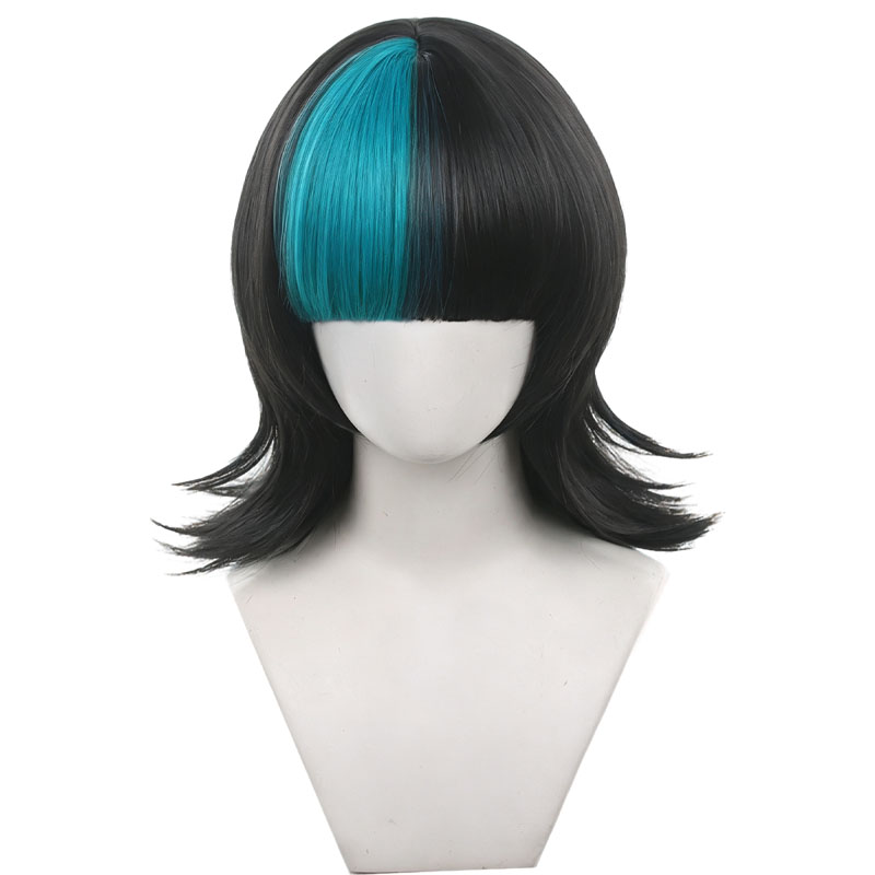 애니메이션 키라라 호시 코스프레 가발 블랙 블루 짧은  - Anime Cosplay Blue Hair 리뷰 및 가격