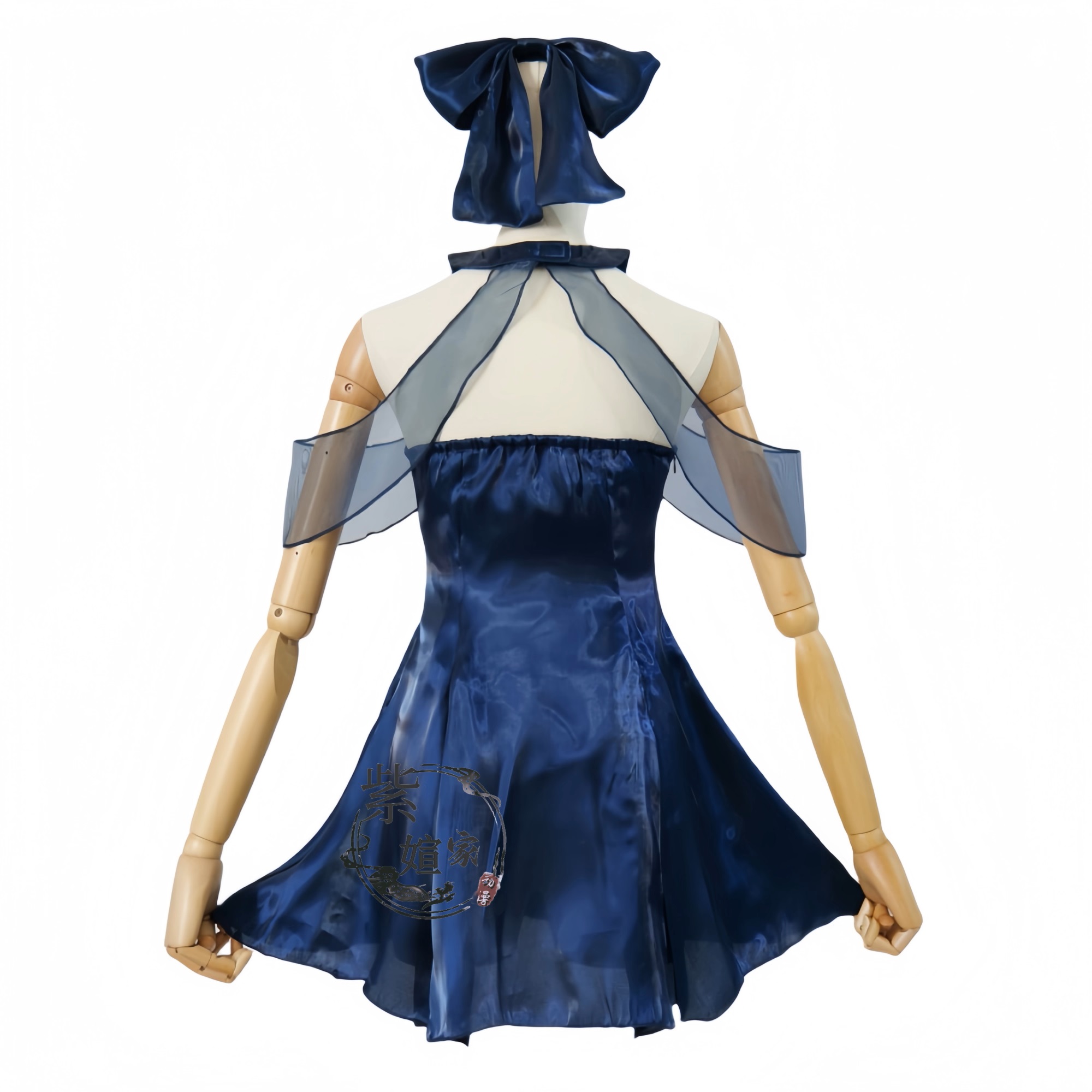 블루 아카이브 Chunxiang 다크 블루 드레스와 헤 - Anime Cosplay Blue Hair 리뷰 및 가격